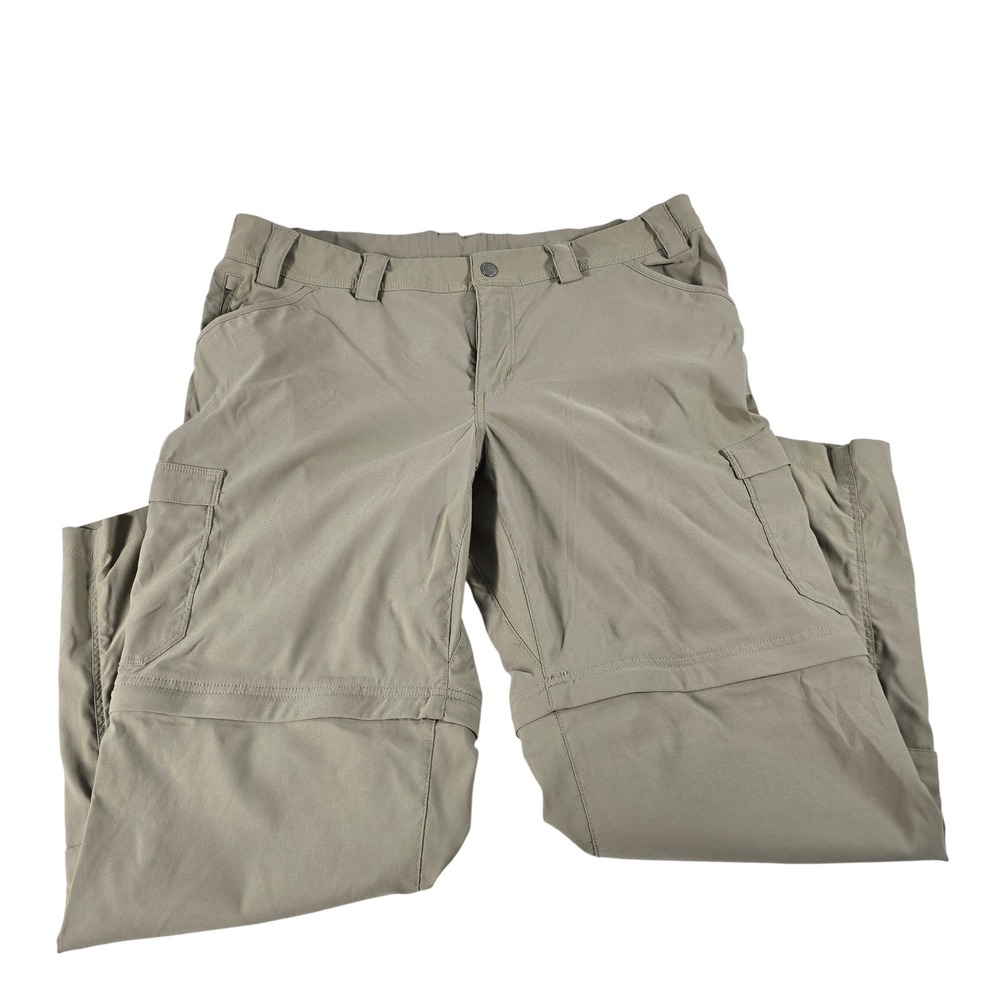 Duluth Trading Co Womens Dry on the Fly Convertible Cargo Pants Tan 18x31 36115